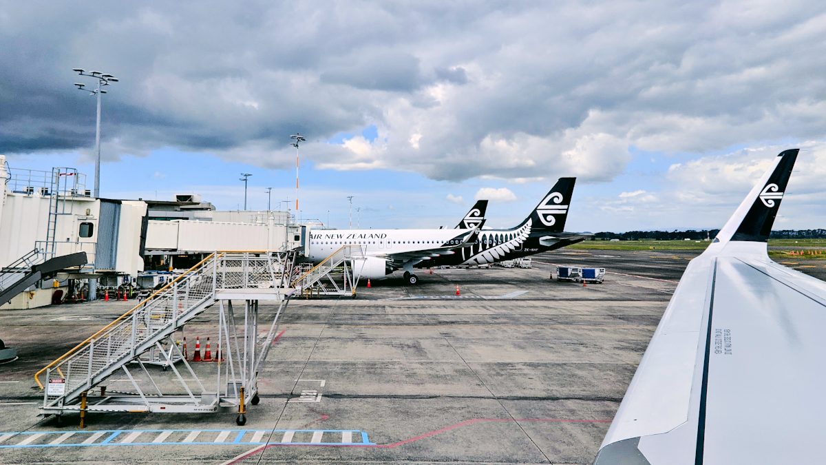 Air New Zealand planes - wingview